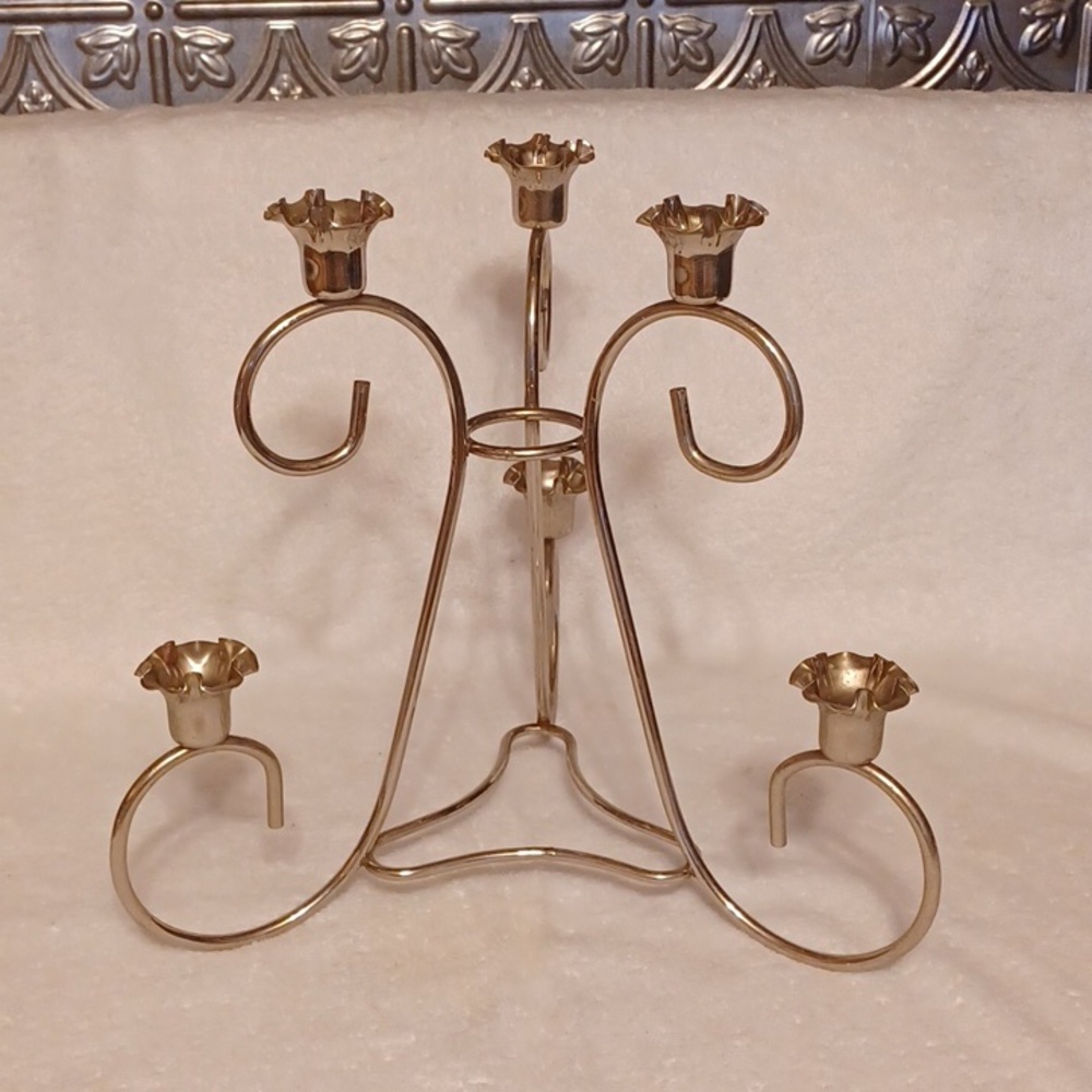 Vintage home Interior candle holder center peice